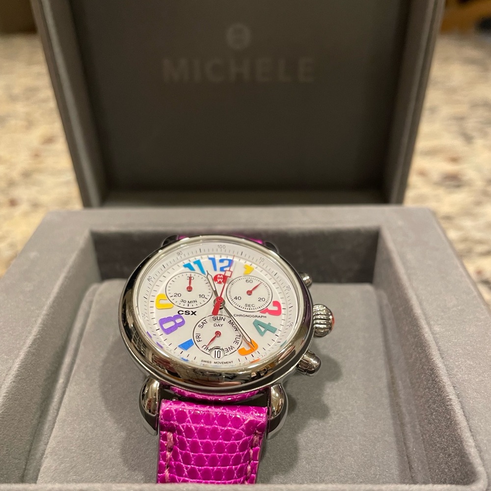 Colorful Michele Watch.